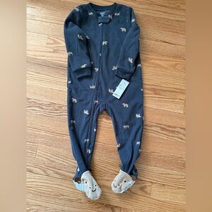 Carter's Dark Blue Bear Pattern Footie